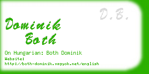 dominik both business card